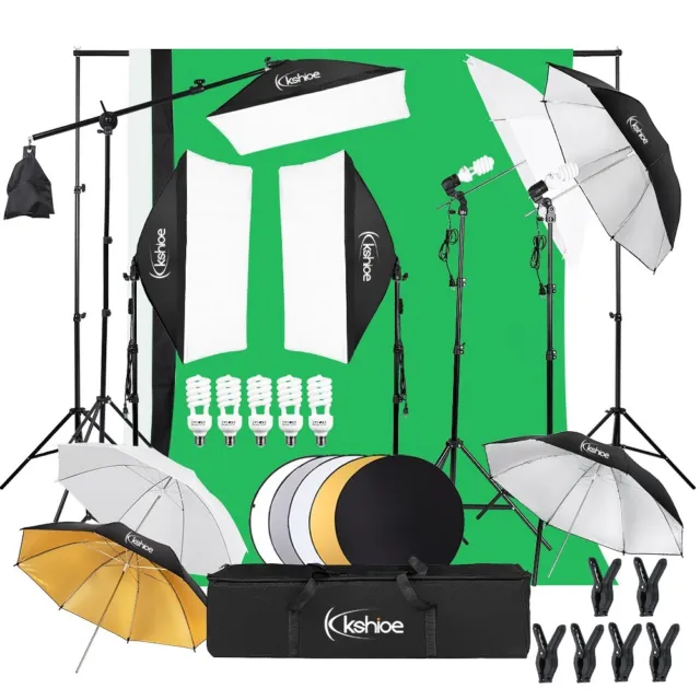 Umbrellas Video 33" 3 Color Photo Studio Photography Lighting Softbox Stand kit