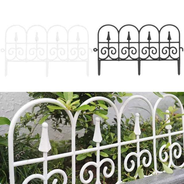 Flexible Garden Border Fence Lawn Grass Edging Picket Panel Plastic Wall Fencing