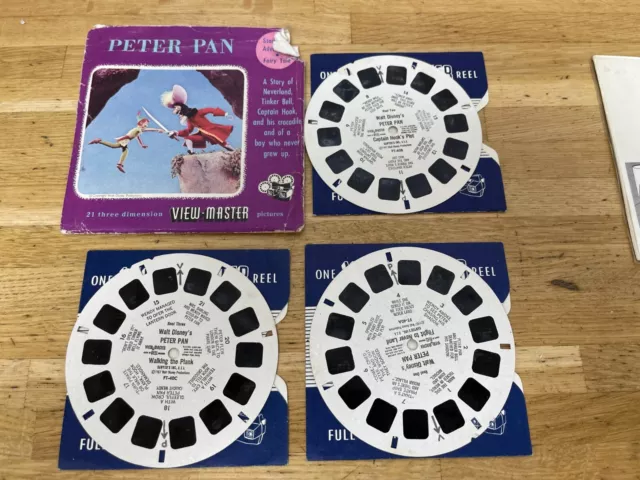 Vintage View Master Walzen Disney Peter Pan 1957