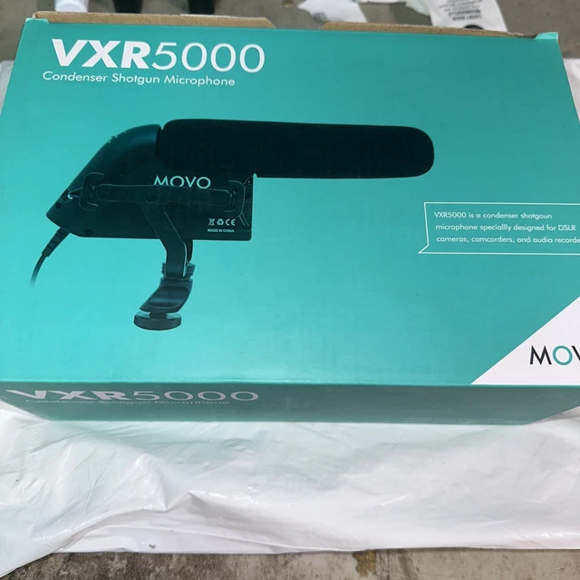 Movo VXR5000 HD Condenser Prosumer Video Microphone for DSLR Camera (Aluminum)