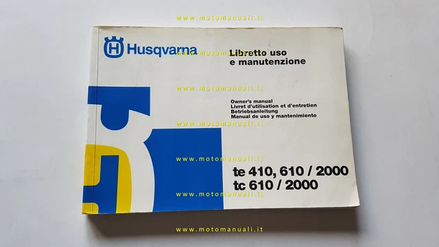 Husqvarna TE 410-610 TC 610 2000 manuale uso manutenzione libretto originale