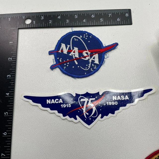 1 NASA Patch +1 NACA NASA 1915-1990 Sticker Decal 261D