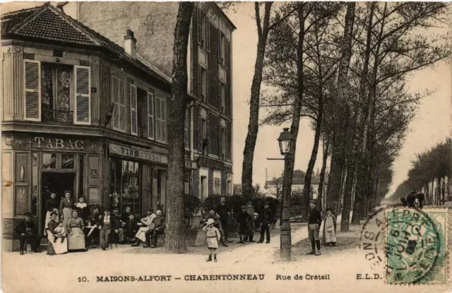 CPA MAISONS ALFORT CHARENTONNEAU Rue du Creteil. (509416)