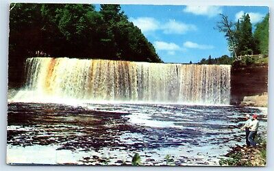 Postcard Upper Falls of the Tahquamenon River, Michigan (alt) H199
