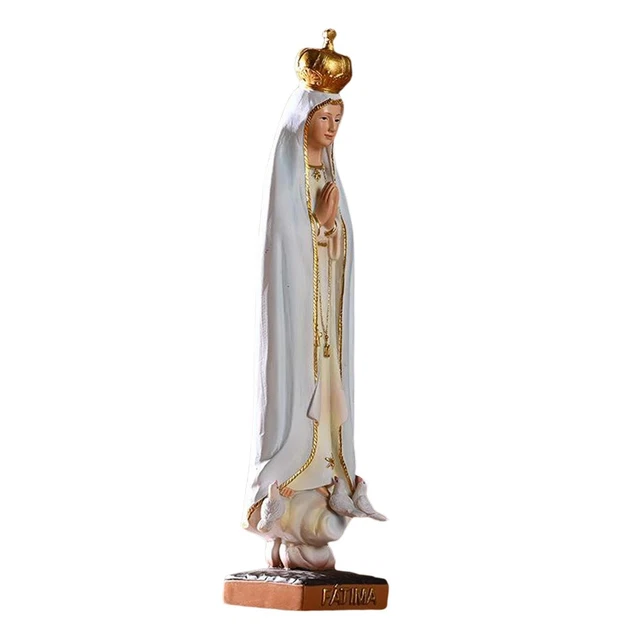Statue de l'Immaculée en fibre de verre couleur (91cm