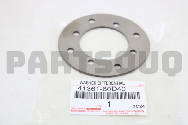 4136160D40 Genuine Toyota WASHER, REAR DIFFERENTIAL SIDE GEAR THRUST, NO.1