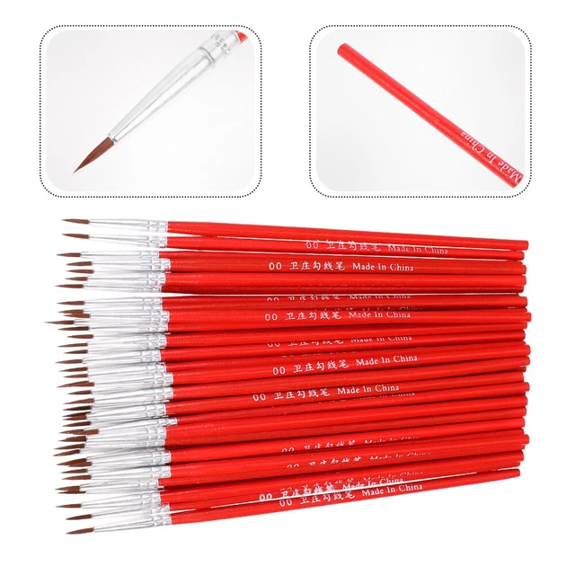 100 pz pennello dettaglio nail art pittura acrilica strumenti di disegno colpo