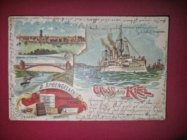 POSTKARTE/ANSICHTSKARTE DEUTSCHE REICHSPOST Gruss aus Kiel EUR 3,87