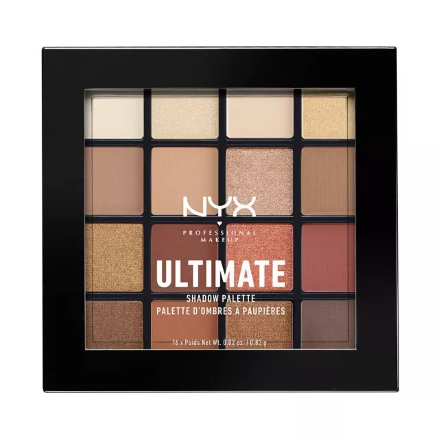 NYX Professional Makeup Ultimate Eye Shadow Palette, Warm Neutrals