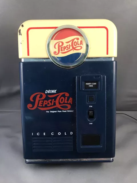 Pepsi Cola Ice Cold 1998 AM-FM Radio Vintage Vending Machine