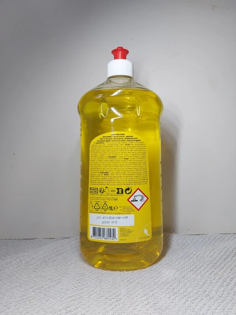 Liquide Vaisselle Mains écologique Citron - 750ml - Hypoallergénique - 97% D'ingrédients D'origine Naturelle