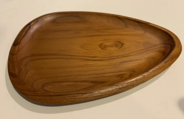 RARE AKTA TEAK TRAY Karl HOLMBERG  Sweden Wood Serving Gotene AB Genuine 60s