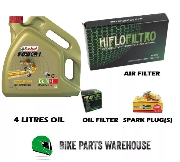 Suzuki GSR 600 A ABS 2007-2011 CASTROL ÖL LUFTFILTER ZÜNDKERZEN SERVICE KIT