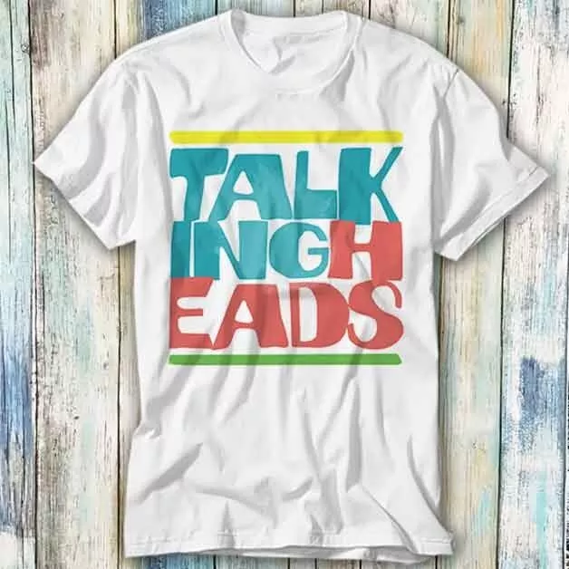 Talking Heads Retro 80s Typography Design T Shirt Meme Gift Top Tee Unisex 592