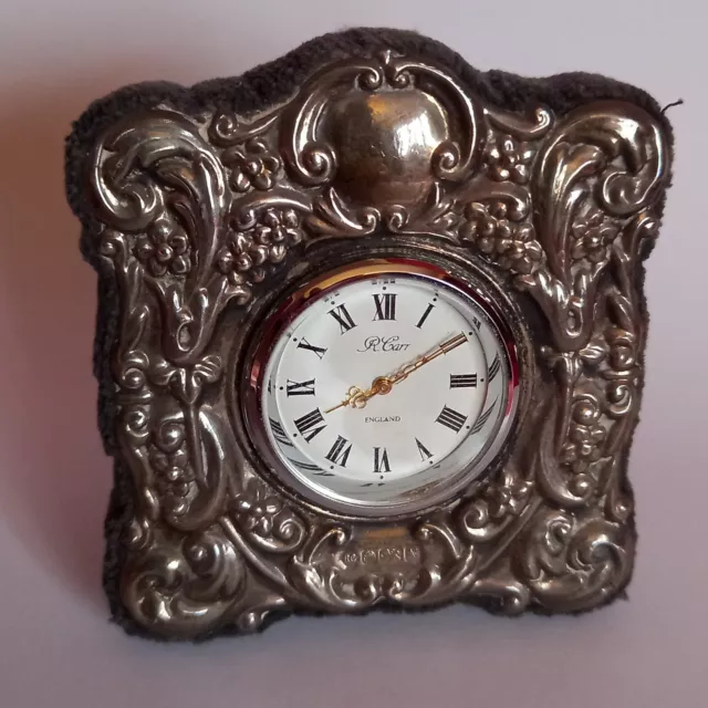 Antiqued Brass Pocket Watch with 3-1/4 Wooden Box- Antique Vintage Style.  Pull knob on watch up to stop watch from running. Back panel can be screwed  off to replace battery. - Schooner