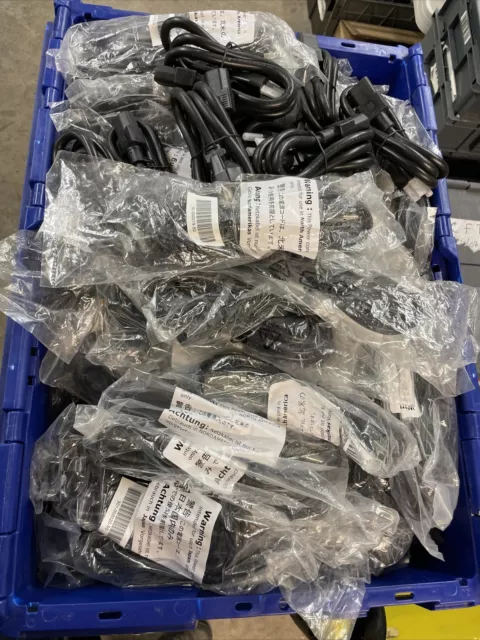 Bulk Job Lot of 50 x North America C13 IEC Kettle Power Cables