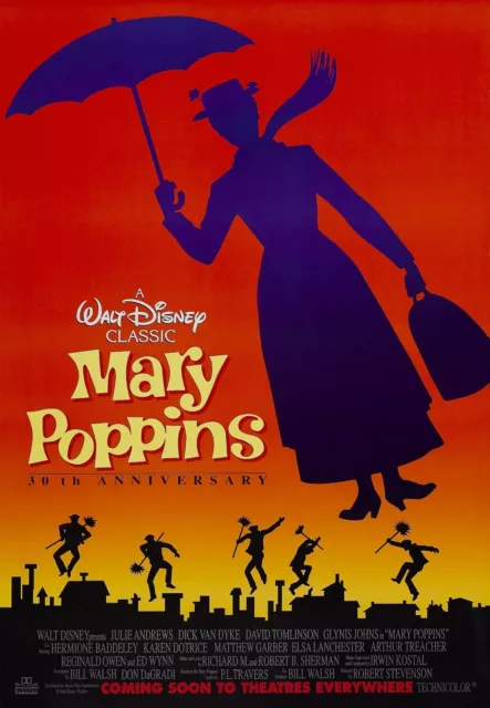 Mary Poppins movie poster  : 11 x 17 inches - Julie Andrews poster