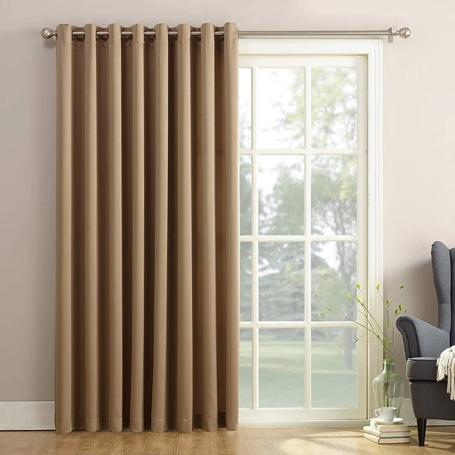 SUN ZERO BARROW Grommet Sliding Patio Door Curtain Panel, 100"x84