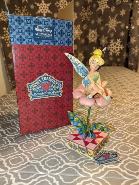 Jim Shore Enesco Disney Showcase Collection Tinkerbell Sitting Pretty 4007913