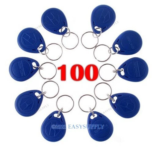100 Carte/badge De Proximité RFID 125Khz Pour Lecteur RFID Contrôle D'accès