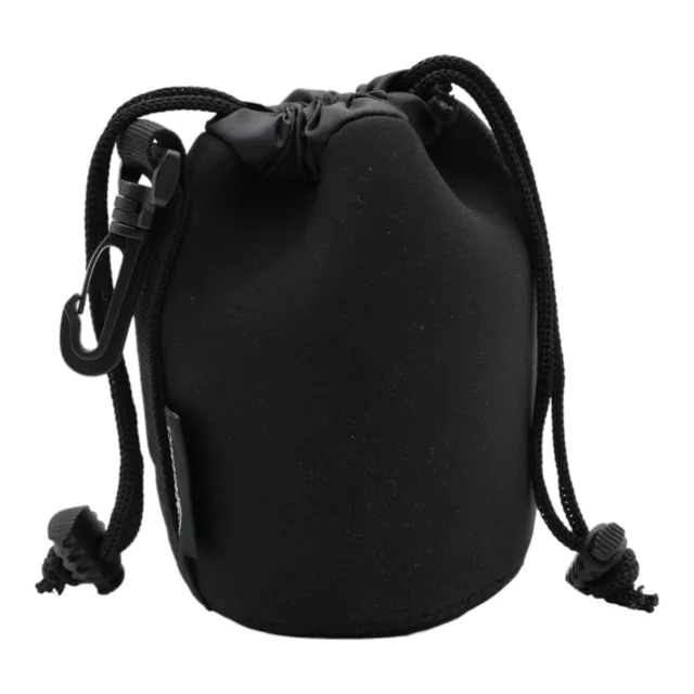 Amazonbasics Housse / Étui à Objectif Poche Lentille Petit Sac Noir En Néoprène