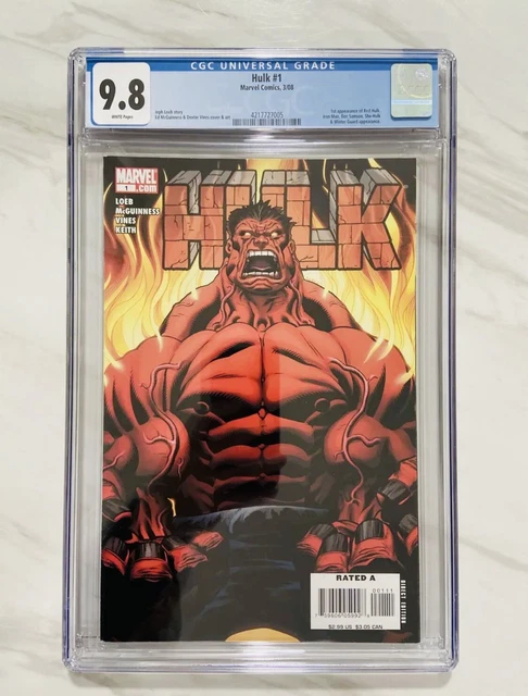 Hulk #1 (2008) CGC 9.8 1st Appearance of RED HULK  - MCU 🔑 🔥✨