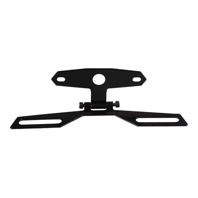 Motorcycle License Plate Holder Rear Fender Bracket Flip Up Fold Adjustable Tidy
