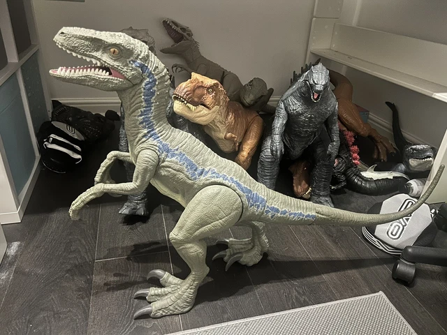 MATTEL JURASSIC WORLD Colossal Velociraptor Blue £30.00 - PicClick UK