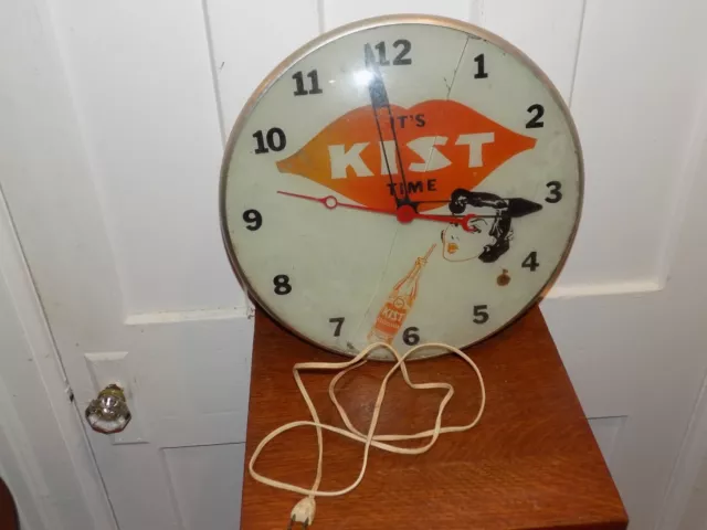 Vintage It’s Kist Time Advertising Clock