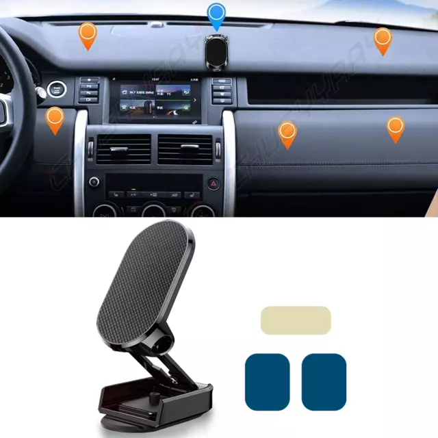 360° Rotation Magnetic Phone Holder Foldable Car Mount Stand Dashboard Universal