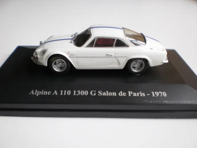 ALPINE RENAULT A110 1300G SALON DE PARIS 1970 PAR ELIGOR AU 1/43#SoutienUkraine
