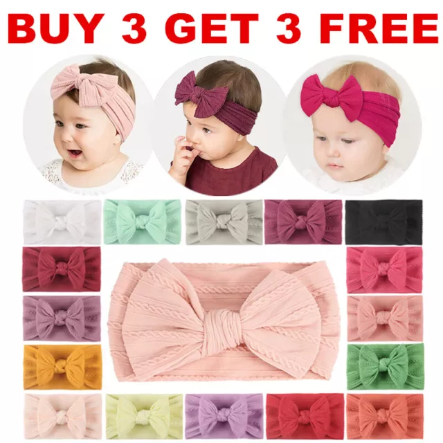 Baby Rabbit Headband Elastic Bowknot Hair Band Girls Bow-knot Newborn Bow Kids