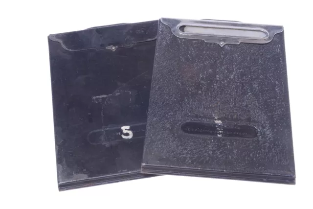 ✅ 1 Houghton, 1 Portaplacas De Vidrio Antiguo Sin Marca Formato 6.5X9Cm Cámara