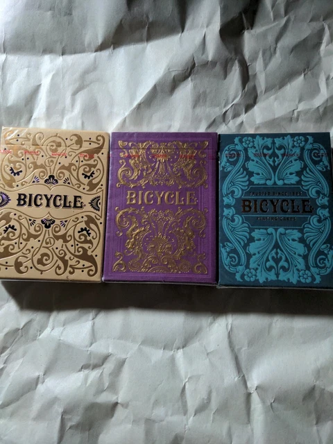 Bicycle Jubilee, Majesty, Sea King playing cards decks x3 lot new