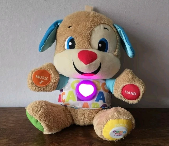 Fisher-Price Laugh & Learn – Cucciolo Interattivo In Lingua Greca, Smart Stages, Giocattolo Educativo Per Bambini 6-36 Mesi