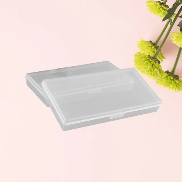 10PC Plastic Jewelry Boxes Clear Bead Storage Box   Samll Rectangle Plastic Box