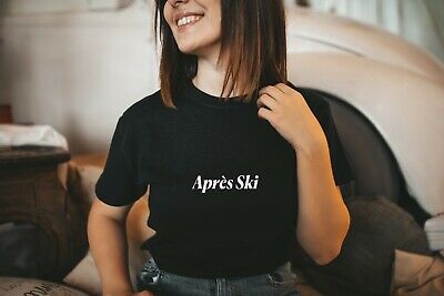 Apres Ski Holiday Winter Party Skiing T Shirt Chalet Tee Friend Gift Top Unisex