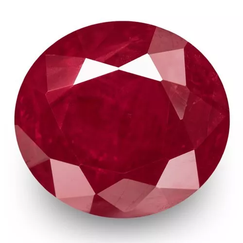 IGI Certified BURMA Ruby 1.23 Cts Natural Untreated Rich Pinkish Red Oval