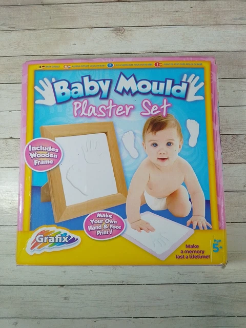 Juego de yeso molde para bebé grafix. Haz tu propia huella de mano/pie