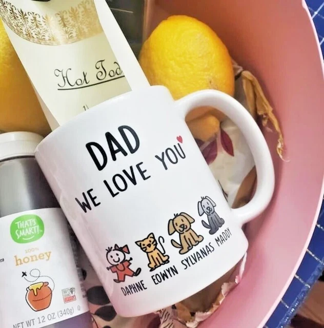 Persionalize Dad I Love You Mug Fathers Day Gift Idea From Daughter Son Kids