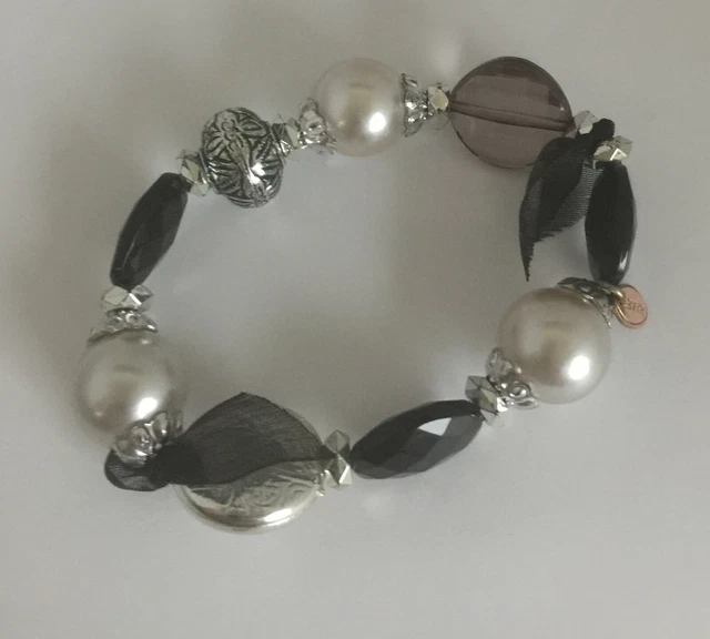 Bracelet perles en verre multicolore : Multi - Retour de plage