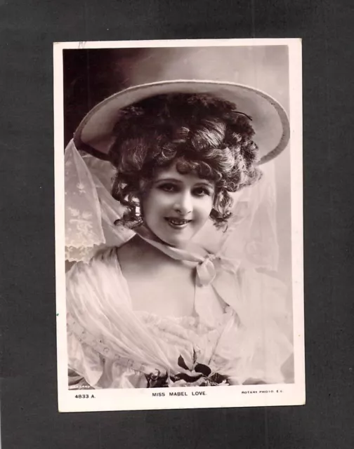 C1170 Glamour Miss Mabel Love Rotary Photo PU1907 WA to Adelaide vintage postcar