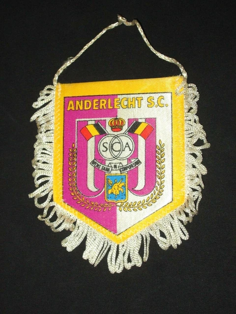 Fanion Vintage RSC Anderlecht - Belgique - Ancien Pennant Football - Bon état