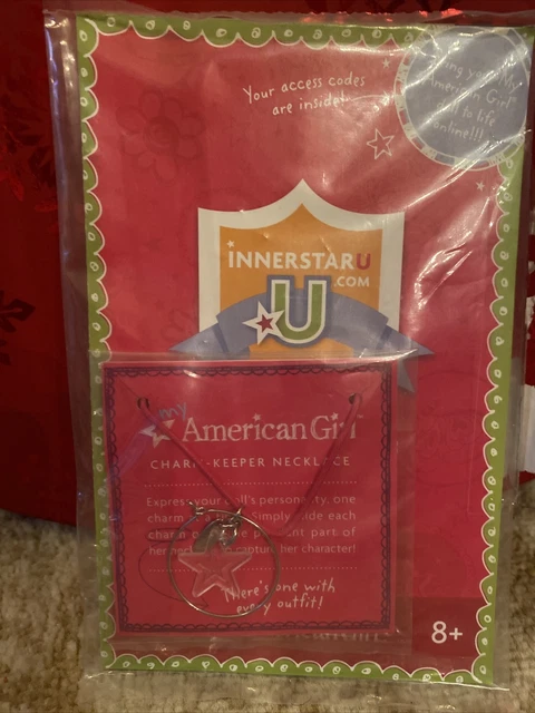 American Girl Doll Charm Keeper Necklace With Star- Retired 2016 Euc