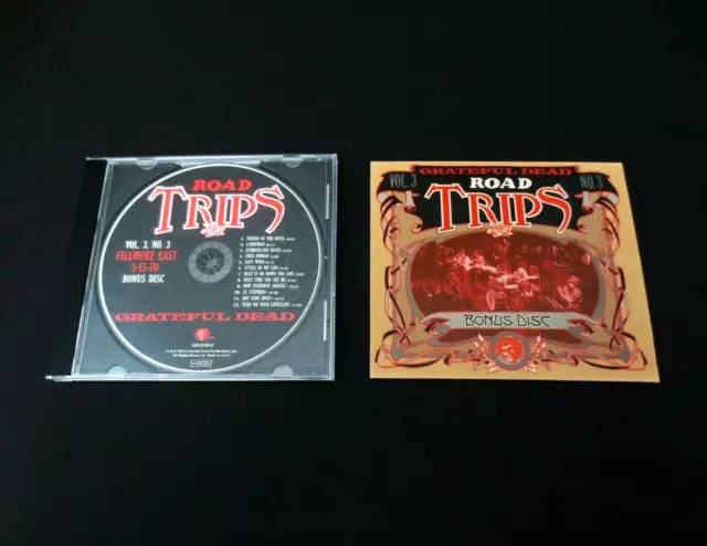 Grateful Dead Road Trips Vol. 3 No. 3 Bonus Disc CD Fillmore East 5-15-70 1970