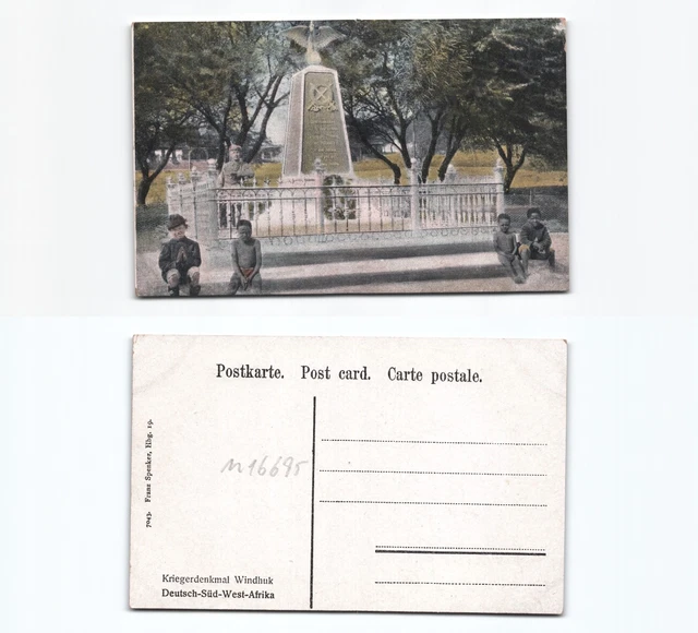 (n16695)   Ansichtskarte kriegerdenkmal Windhuk Deutschsüdwestafrika, ungeb
