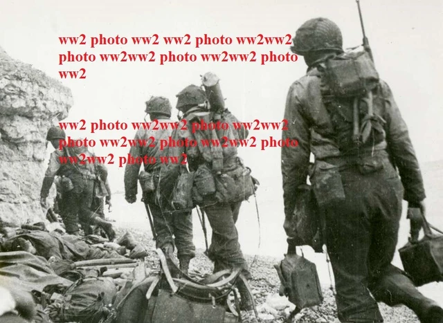 WW2 PHOTO 1ST 29th Normandie Utah Omaha Dday veste casque para All US ...