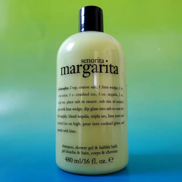 NEW PHILOSOPHY SENORITA MARGARITA SHOWER GEL SHAMPOO BUBBLE BATH 16 oz SEALED