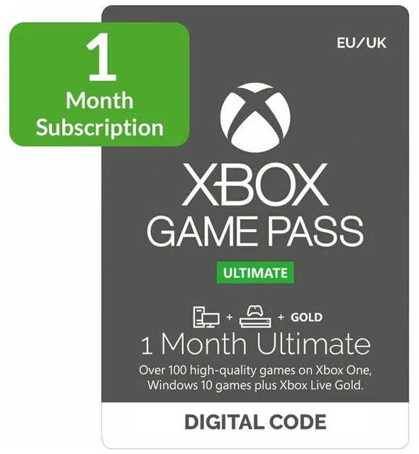 Xbox Game Pass Ultimate 1 Month – USA Code For Existing Users, Live Gold & Game Pass Combined