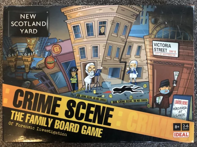 New Scotland Yard Crime Scene The Family Board Game 100% Complete